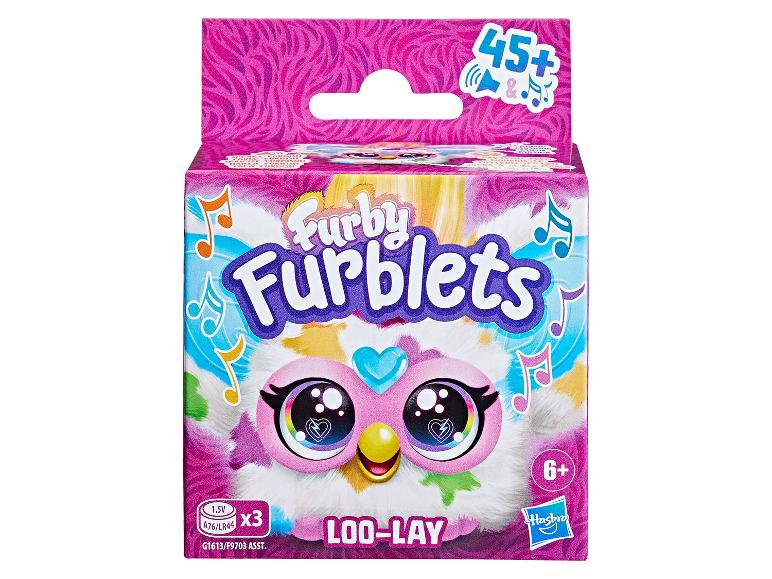 Sada 3 interaktivních hraček Furby Furblets Hasbro Loo-Lay, pro děti od 6 let.