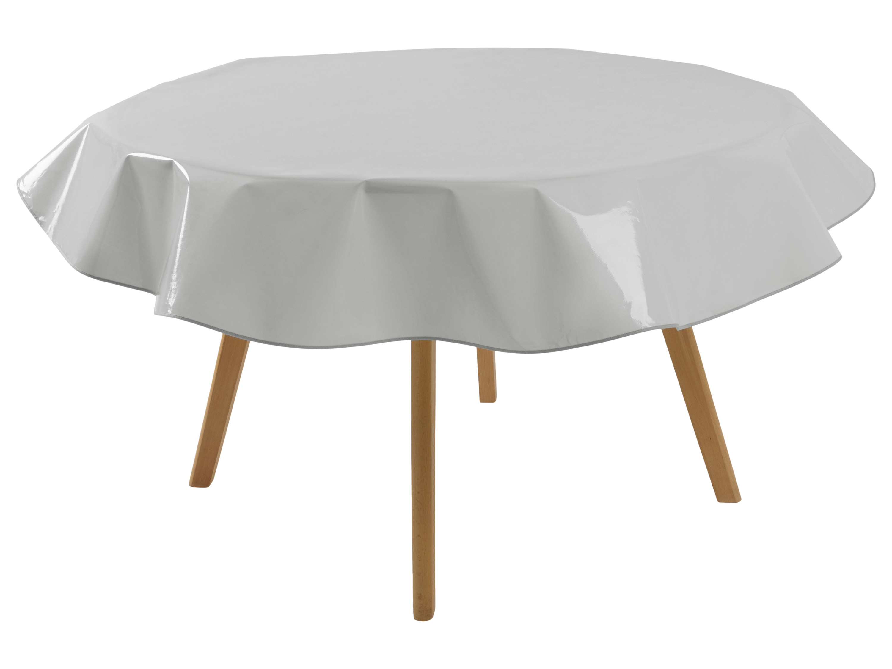 Livarno® Omyvatelný ubrus (kulatý, Ø 160 cm, šedá)