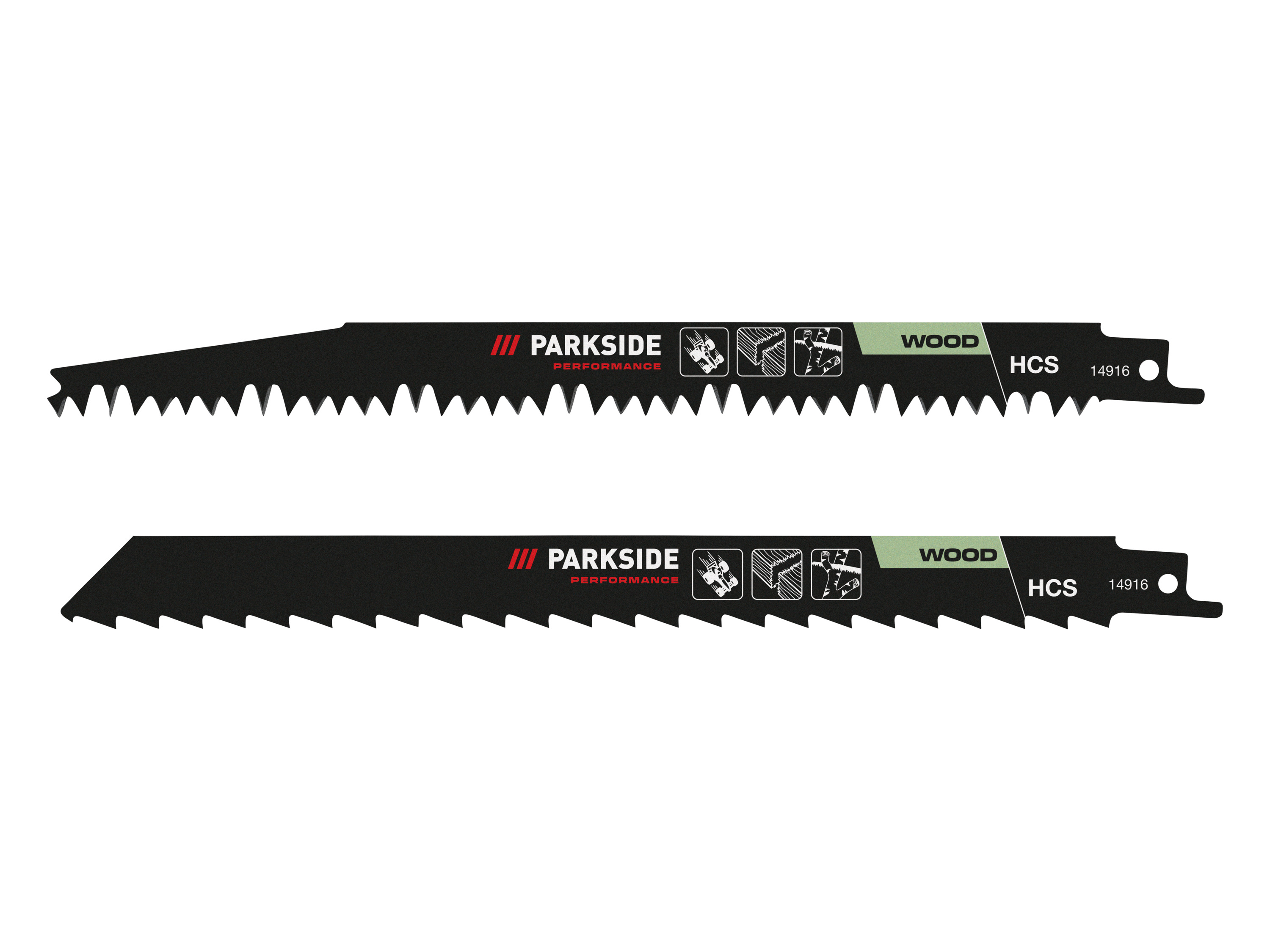 Parkside Performance® Sada pilových listů pro pilu ocasku Pfszp 3 A1, 2dílná (dřevo / surové dřevo)