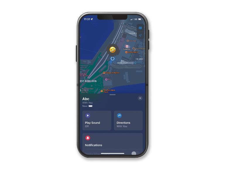 Interaktivní mapa s umístěním McDonald's, navigací a zvukovými možnostmi.