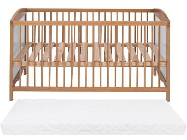 LIVARNO home Dětská postýlka s matrací, přírodní