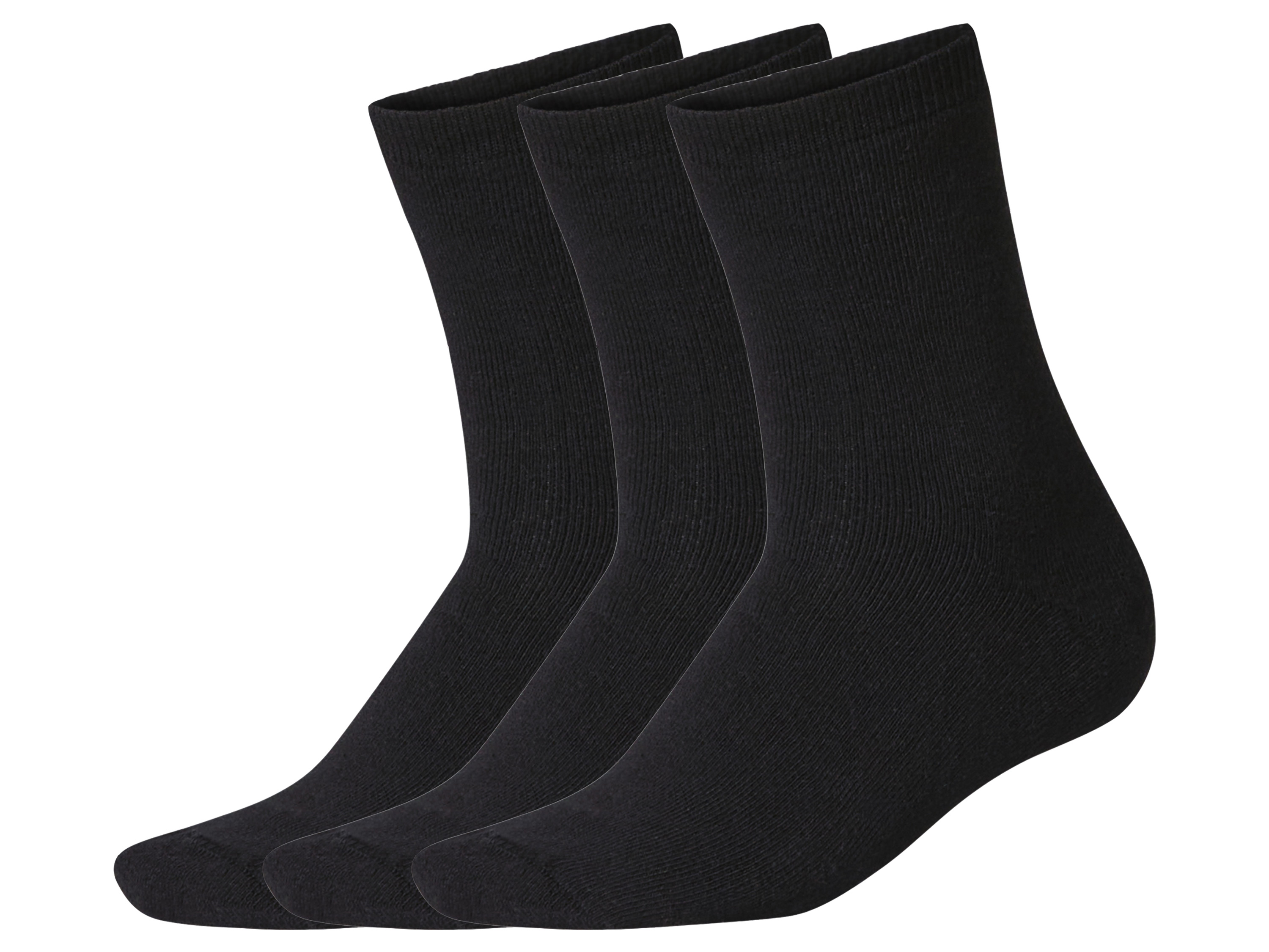 esmara® Dámské termo ponožky s BIO bavlnou, 3 páry (černá, 39-42)