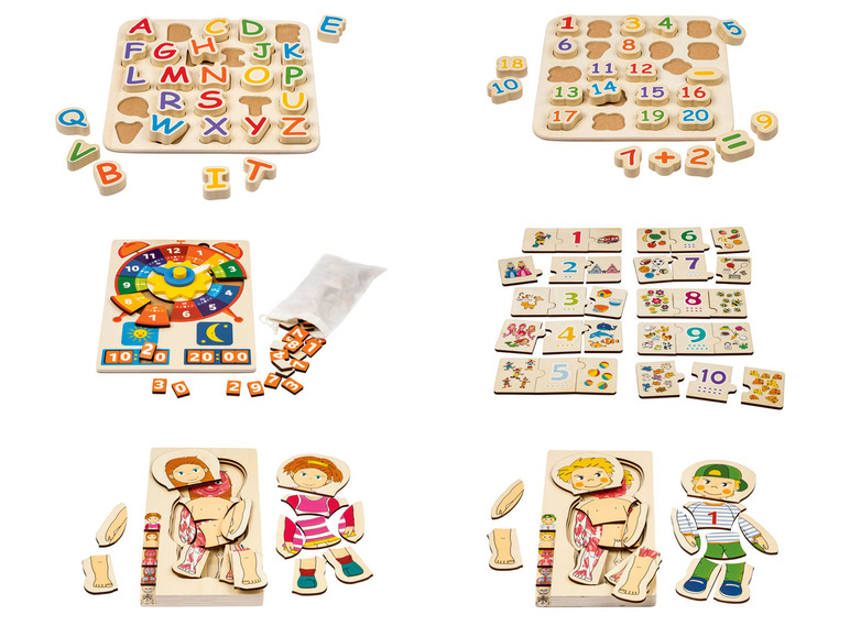  Zobrazit na celou obrazovku Playtive Dřevěné puzzle - Obrázek 1