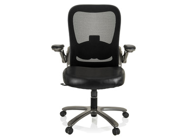 hjh OFFICE Zátěžová kancelářská židle INSTRUCTOR XXL, výškově nastavitelná, černá