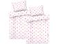 Bílé povlečení s růžovými srdíčky