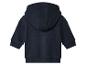 Tmavě modrá dětská mikina s kapucí, zadní pohled