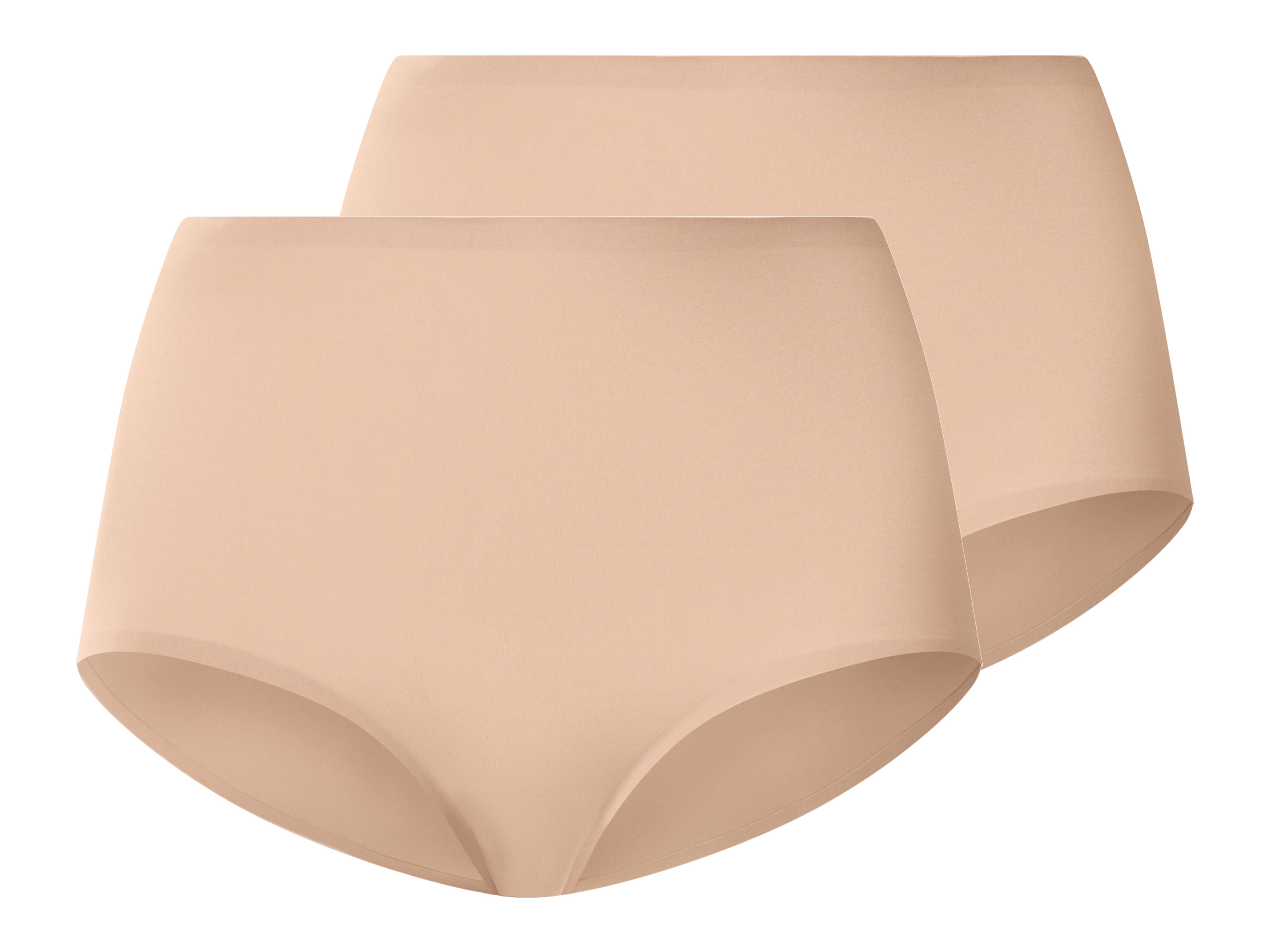 esmara® Dámské bezešvé kalhotky, 2 kusy (béžová, Xs(32/34))