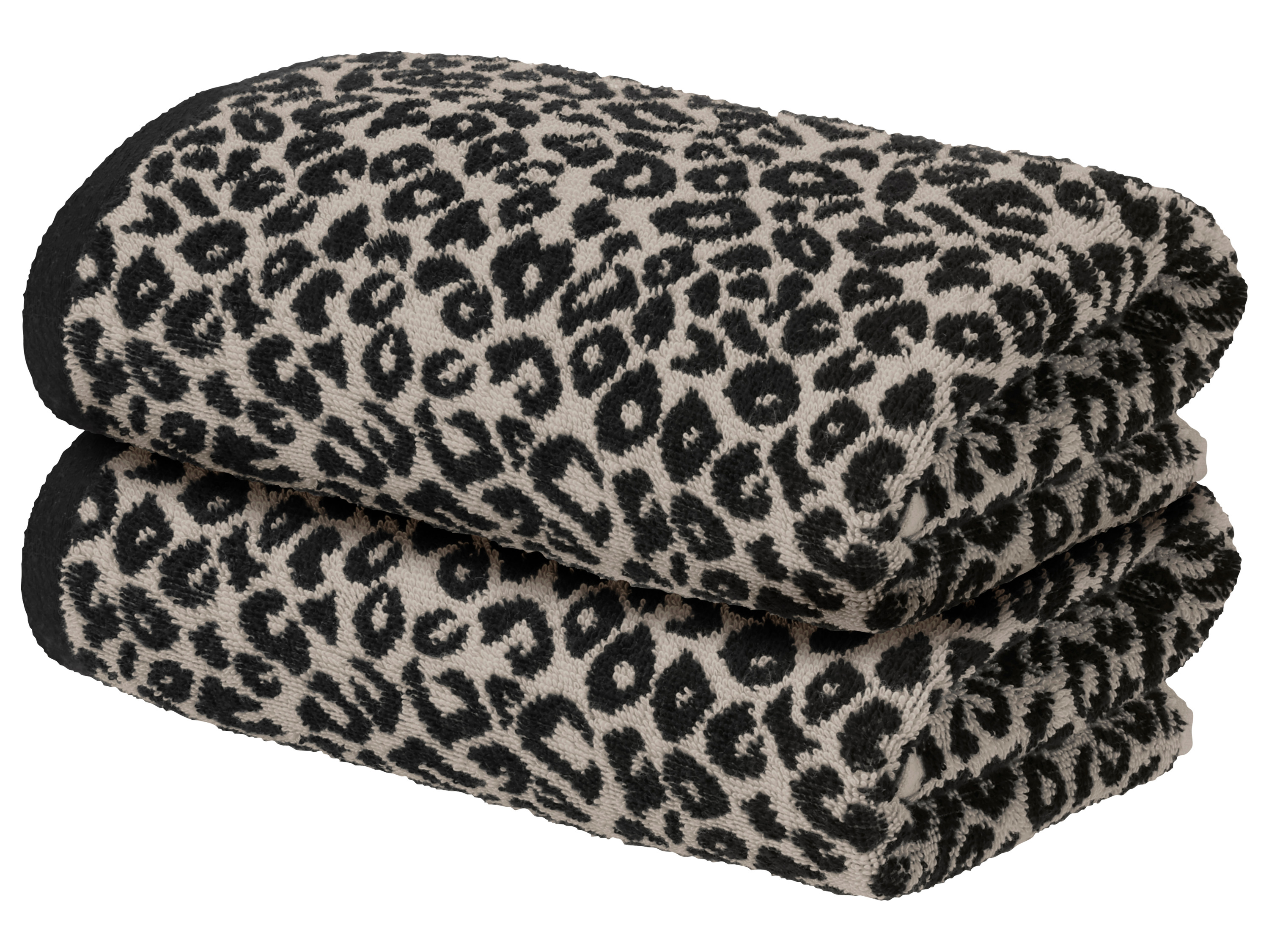 Livarno® Froté ručník, 50 x 100 cm, 2 kusy (černá)