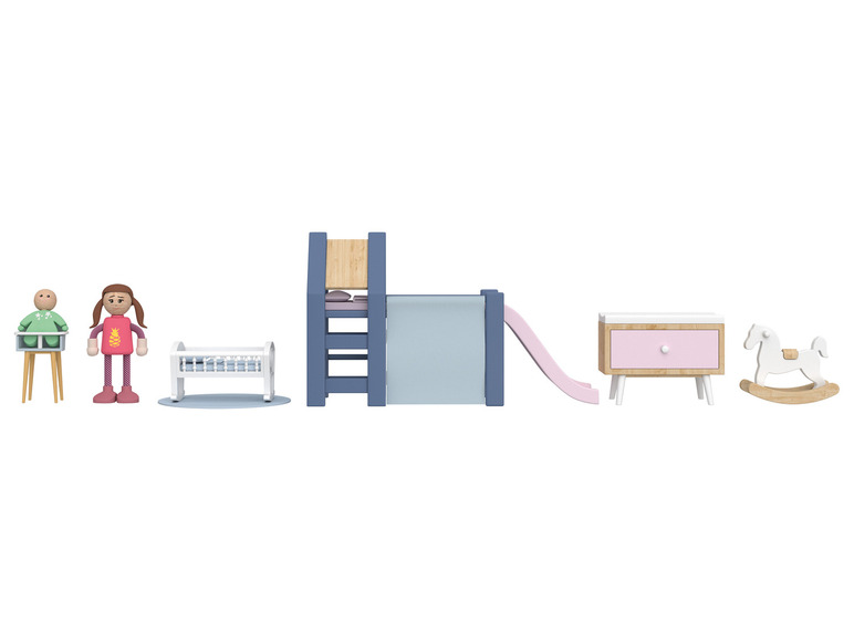  Zobrazit na celou obrazovku Playtive Dřevěný nábytek / Sada panenek - Obrázek 6