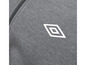 Šedý svetr s bílým logem Umbro.