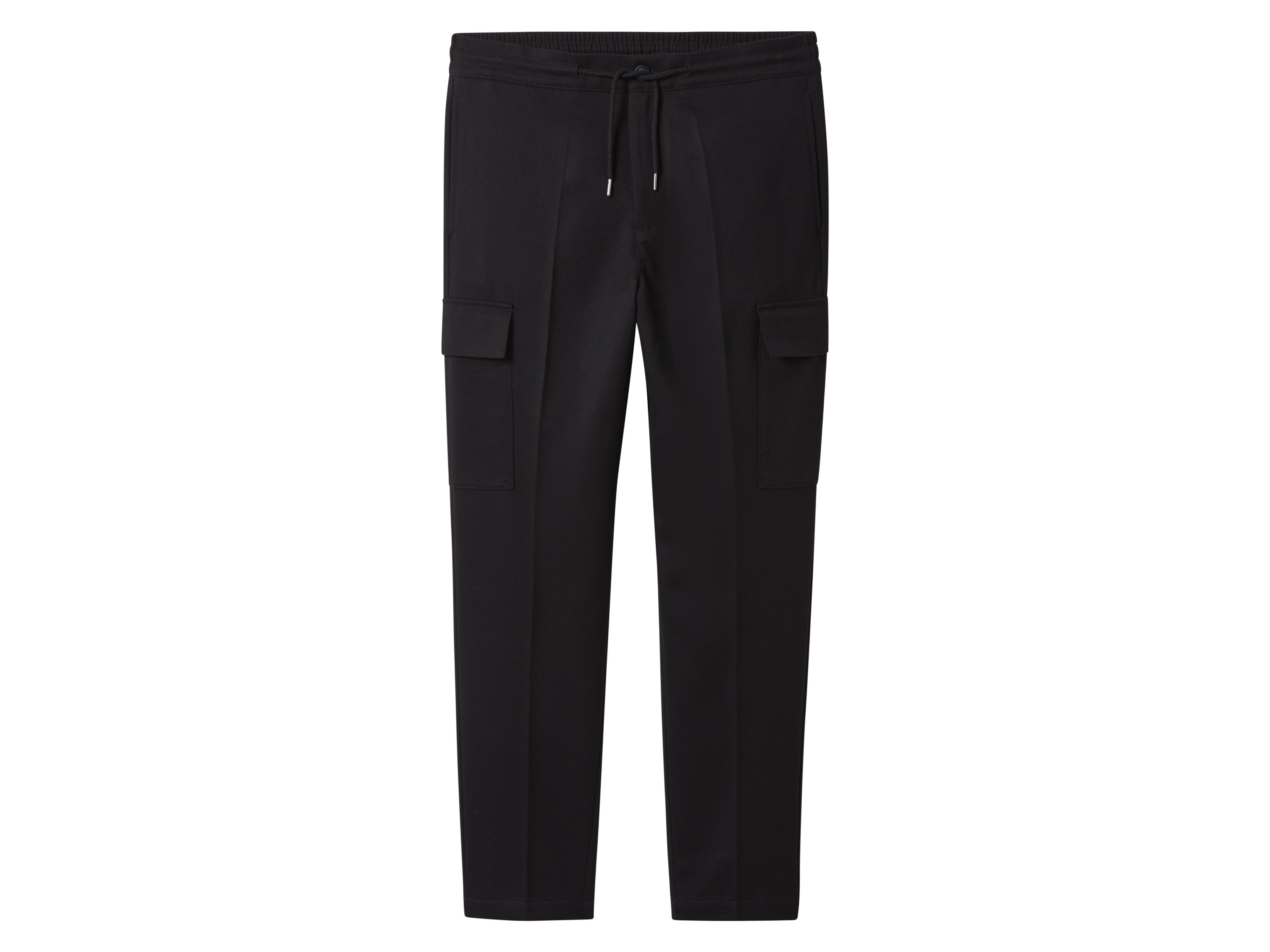 esmara Men Pánské flanelové cargo kalhoty (černá, XL (56/58))