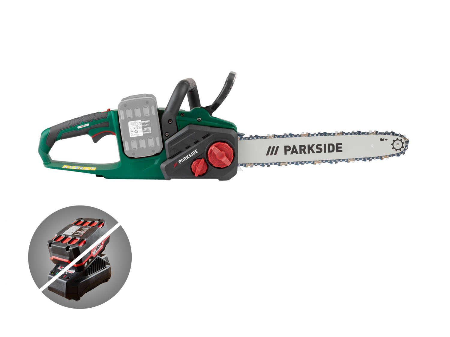 PARKSIDE® Aku řetězová pila PKSA 40-Li B2 – bez akumulátoru a nabíječky