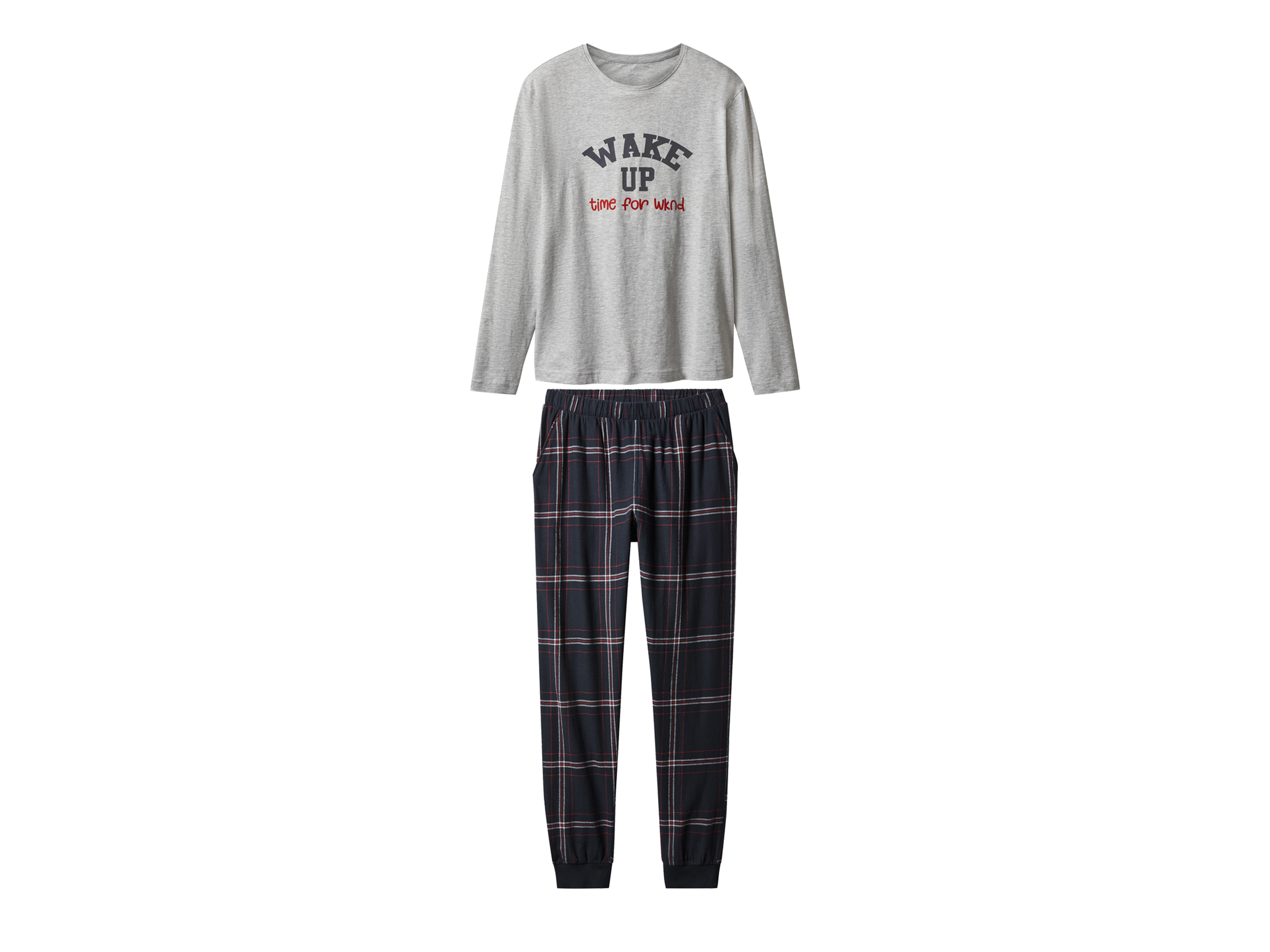 esmara® Dámské pyžamo (šedá / navy modrá, M(40/42))