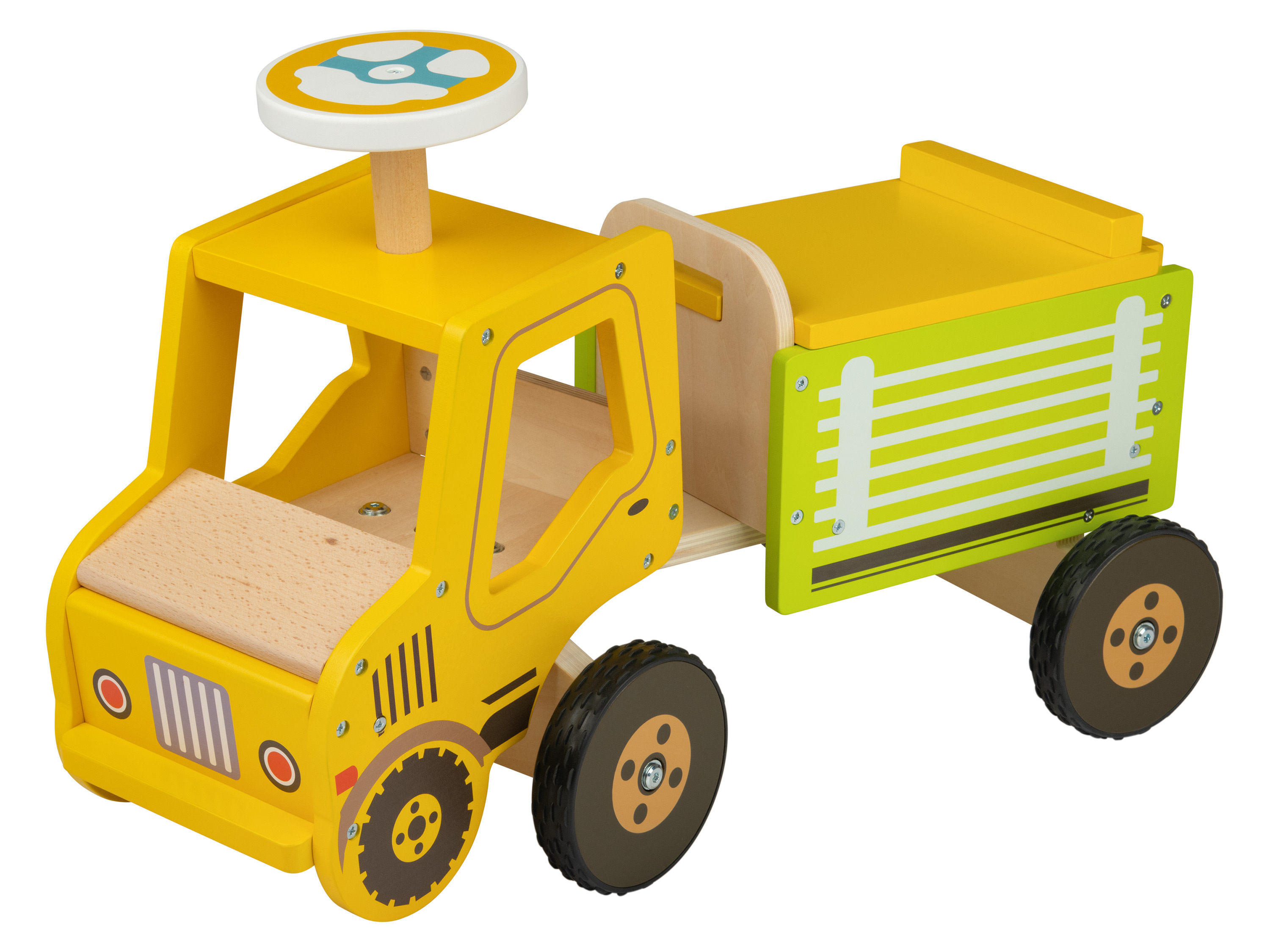 Playtive Dřevěné odrážedlo Ride-On Truck (žlutá)