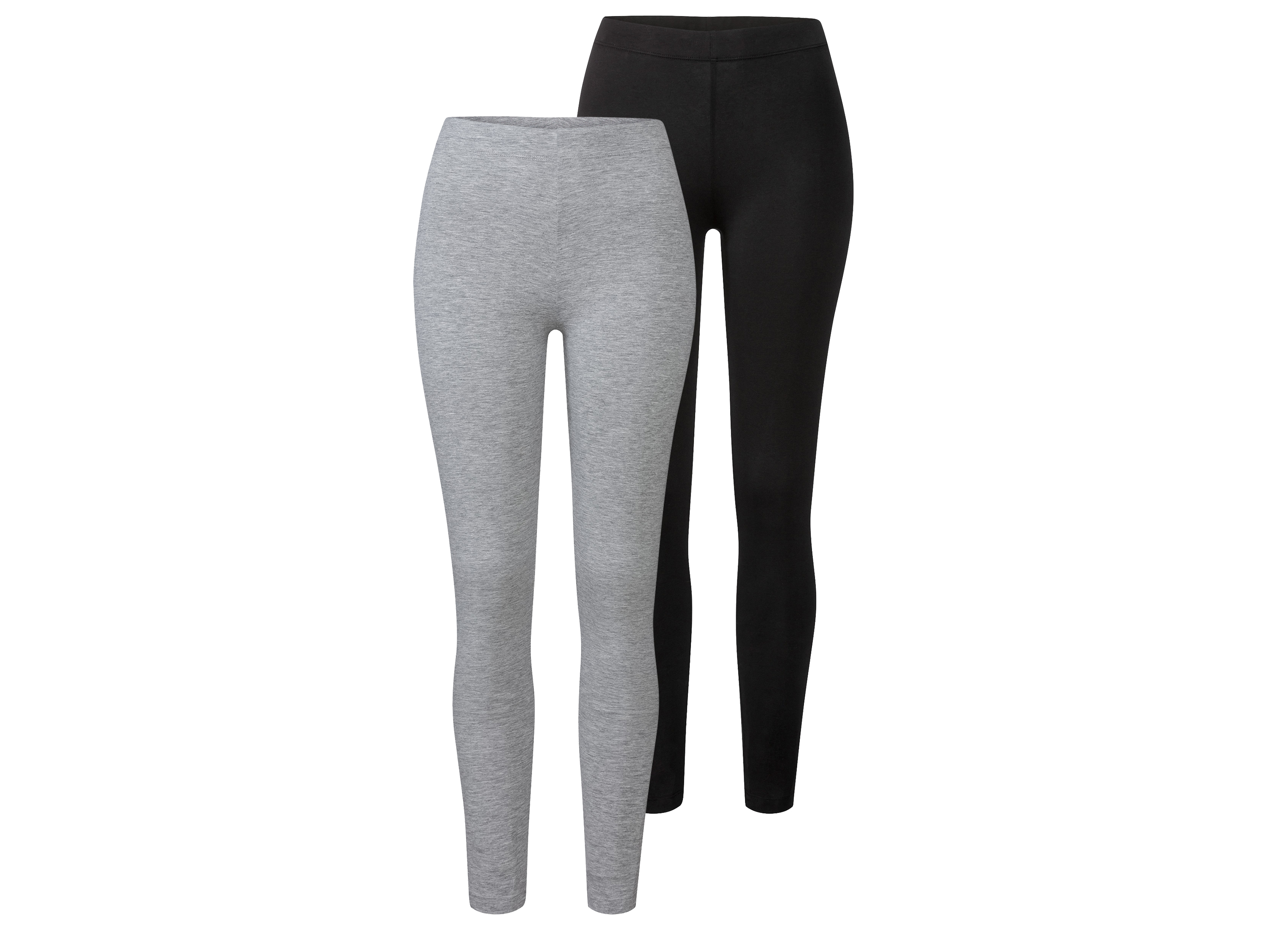 esmara® Dámské legíny, 2 kusy (XS (32/34), šedá/černá)