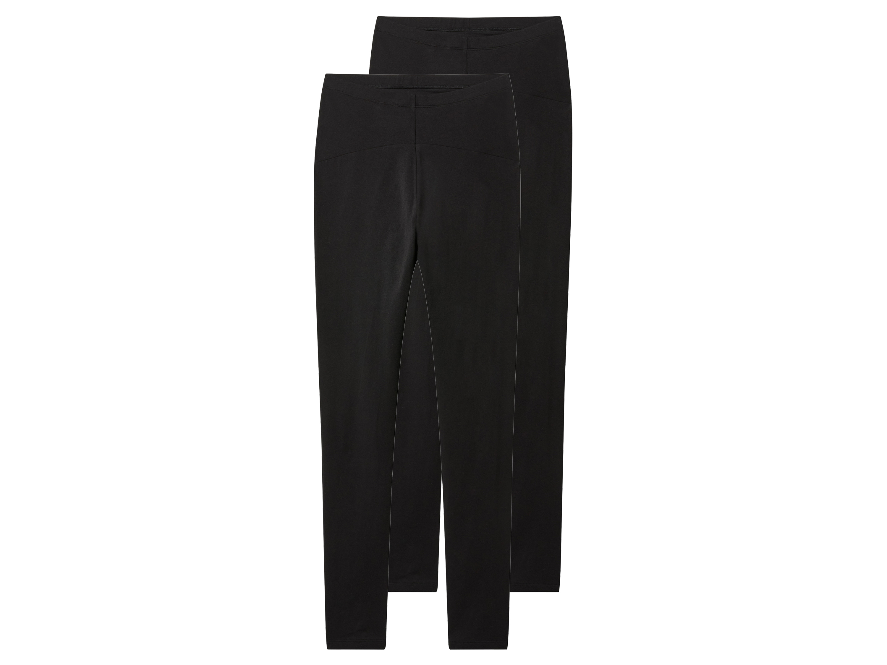 esmara® Dámské těhotenské legíny s BIO bavlnou, 2 kusy (černá, Xl(48/50))