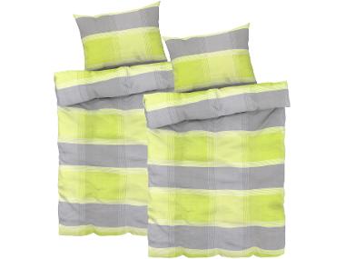 Sada ložního povlečení, 140 x 200 cm, 70 x 90 cm, pruhy, 2dílná
