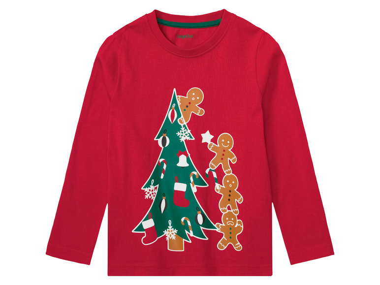  Zobrazit na celou obrazovku lupilu Chlapecké vánoční triko s dlouhými rukávy, 2 kusy - Obrázek 5