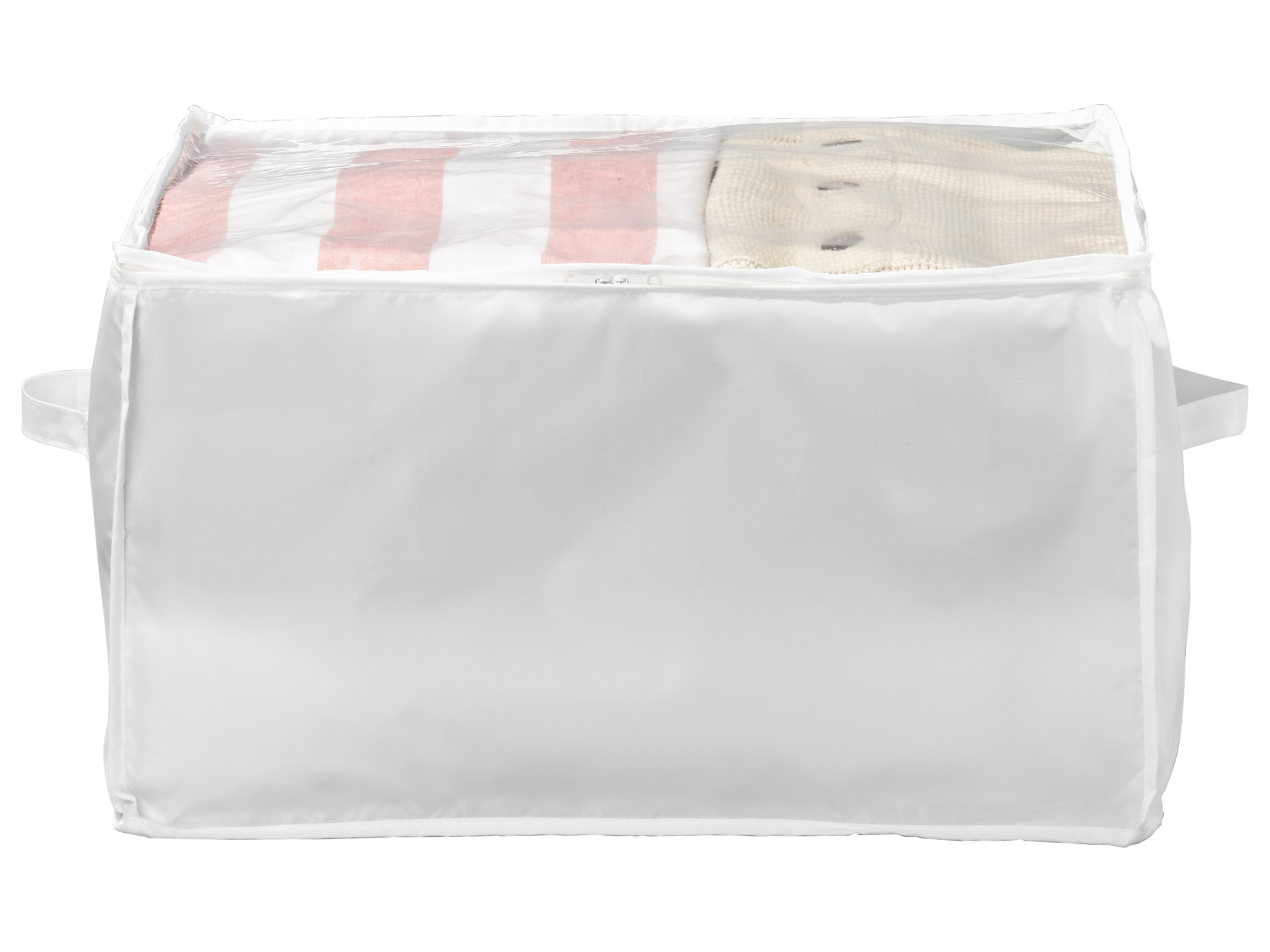 W5 Úložný box / Organizér / Úložný box pod postel (víko, 2 držadla, zip)