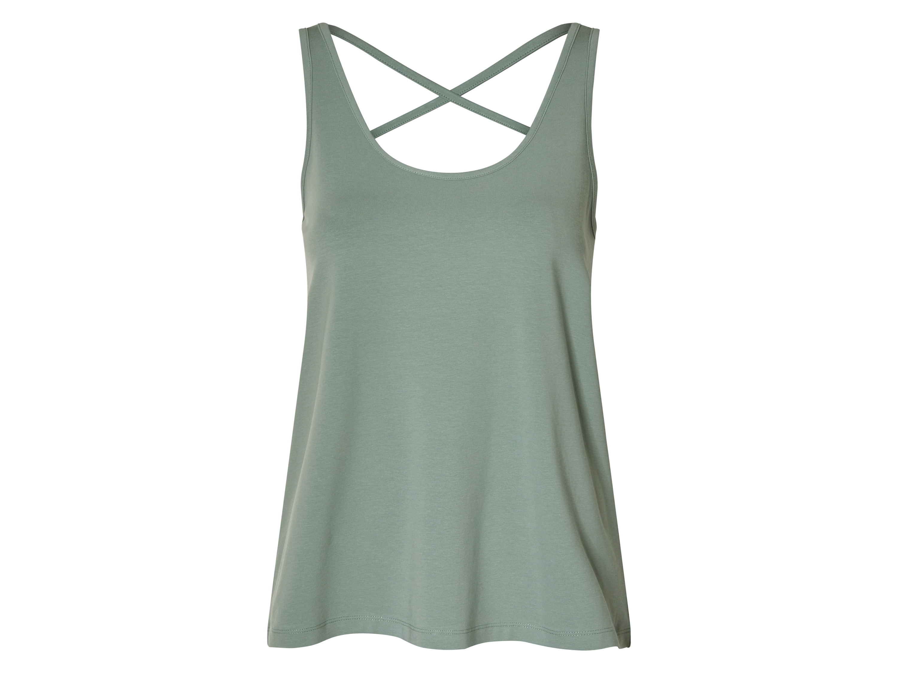 esmara® Dámský top s BIO bavlnou (zelená, XS (32/34))