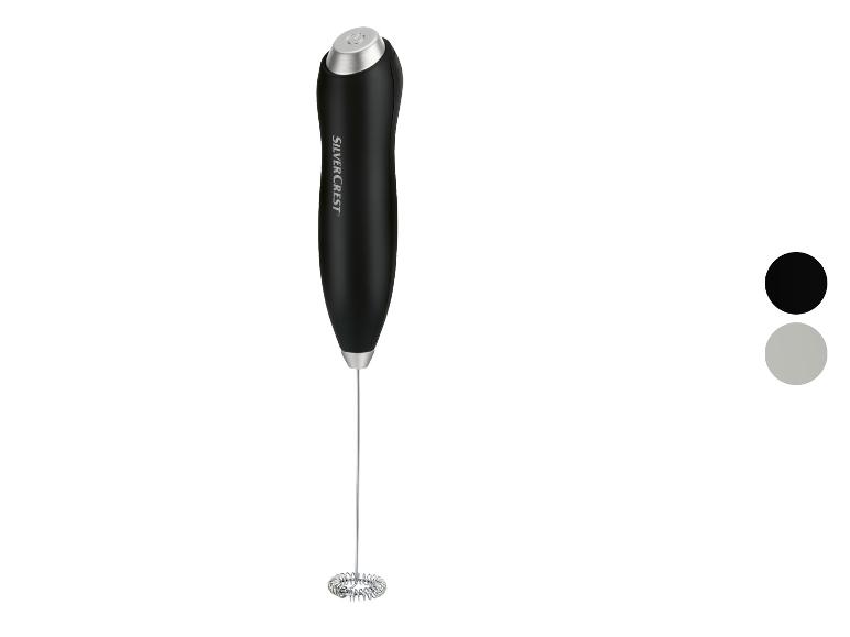 Šlehač na mléko SilverCrest, černý a šedý.