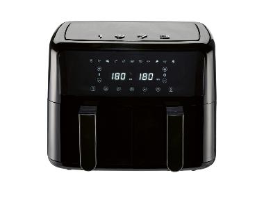 SILVERCREST® Dvouzónová horkovzdušná fritéza Retro 1973 SHLFD 2600 B1, 8,7 l