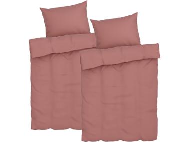 Mušelínové ložní povlečení, 140 x 200 cm, 70 x 90 cm, světle růžová, 2dílná sada