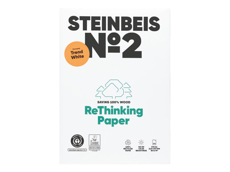  Zobrazit na celou obrazovku Steinbeis No.2 Kancelářský papír, DIN A4, 500 listů - Obrázek 2