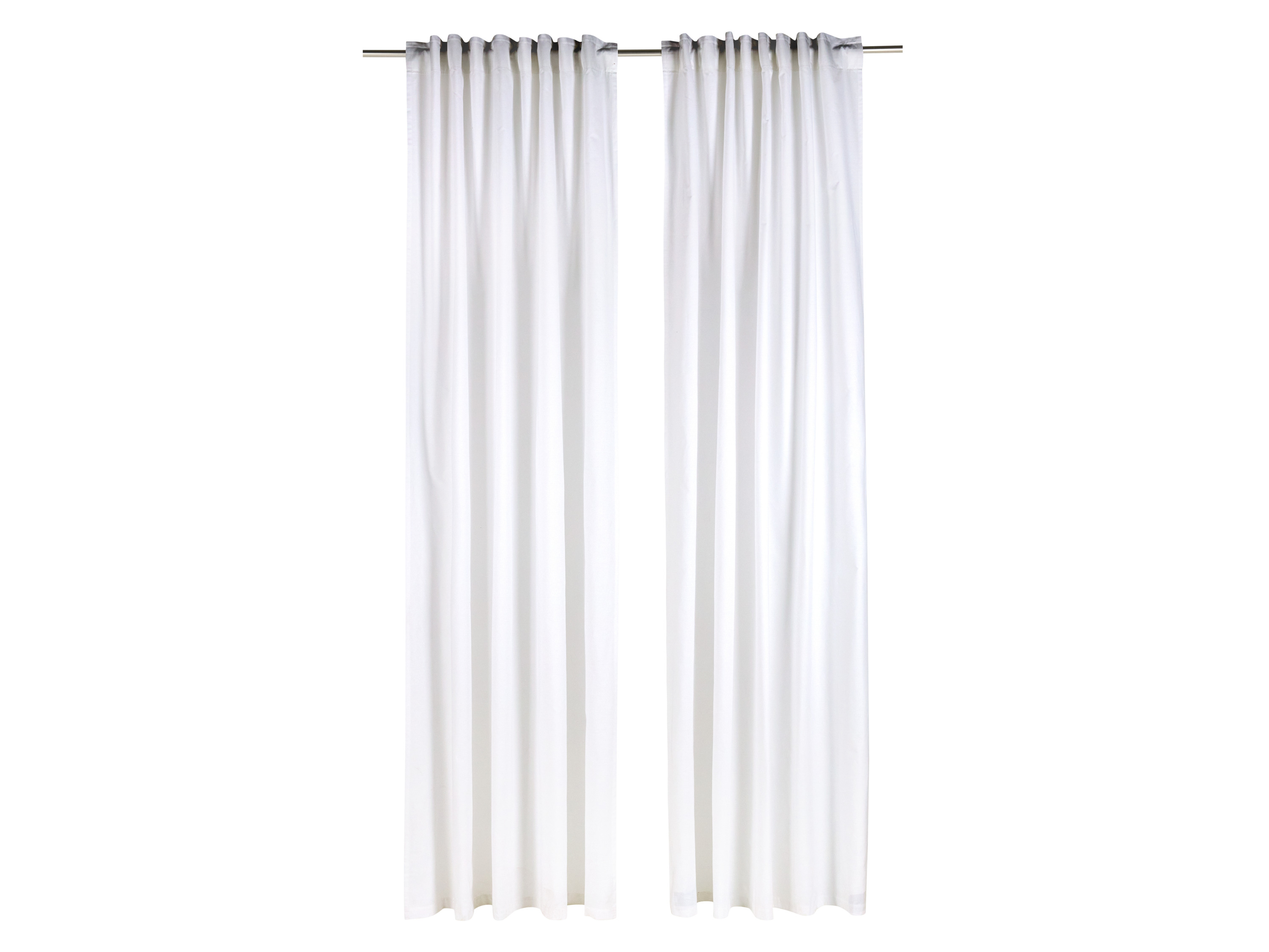 Livarno® Sada závěsů, 135 x 254 cm, 2dílná (bílá)