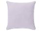 Světle fialový polštářový povlak bez vzoru.