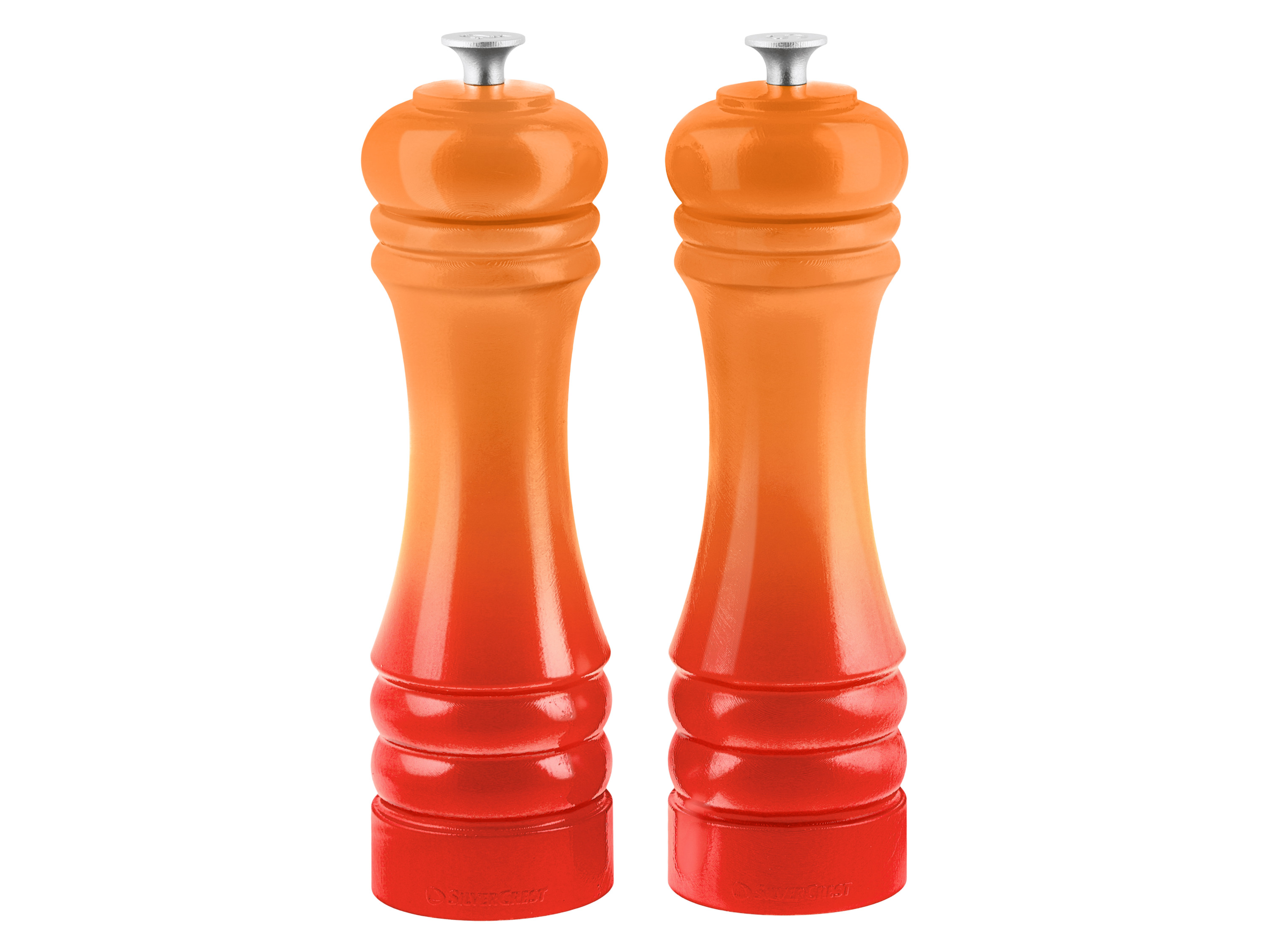 Silvercrest® Sada mlýnků na sůl a pepř (oranžová)