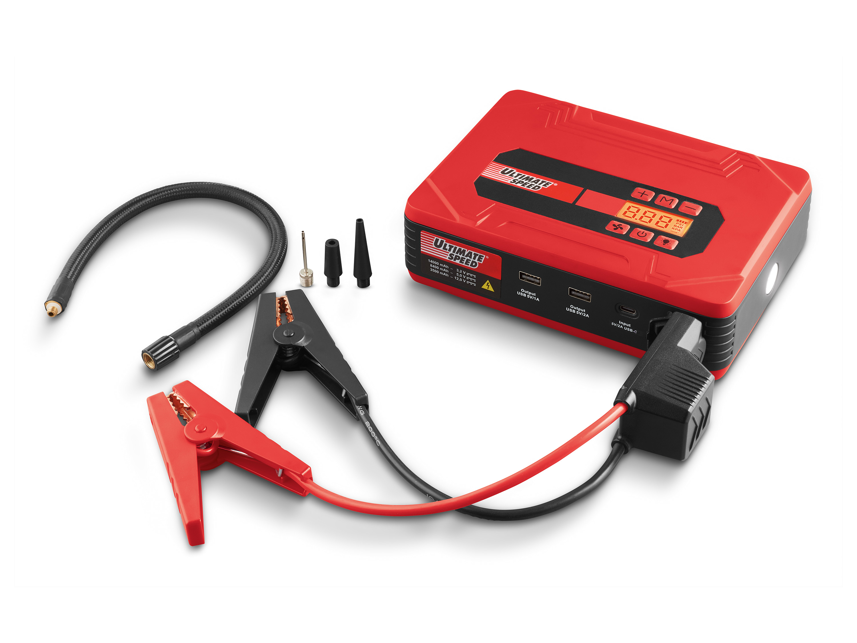 ULTIMATE SPEED® Startovací zdroj s powerbankou a kompresorem UPK 10 G4