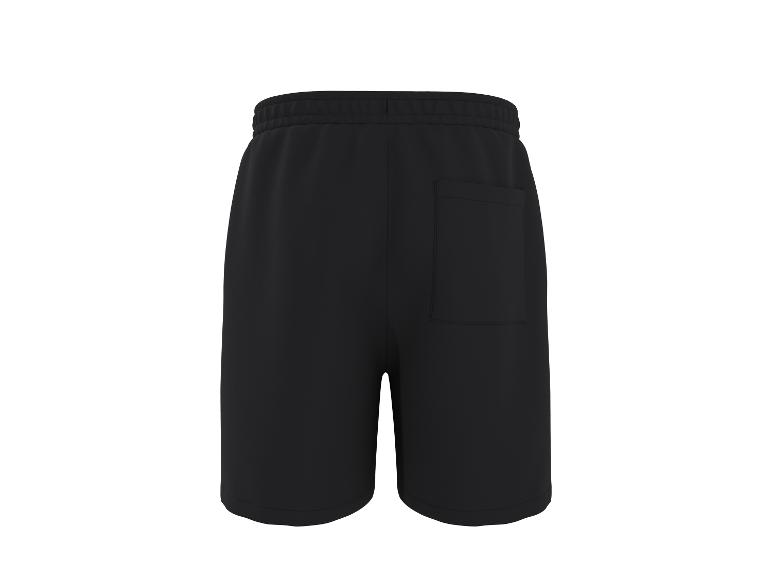 Černé pánské sportovní šortky s elastickým pasem a zadní kapsou.