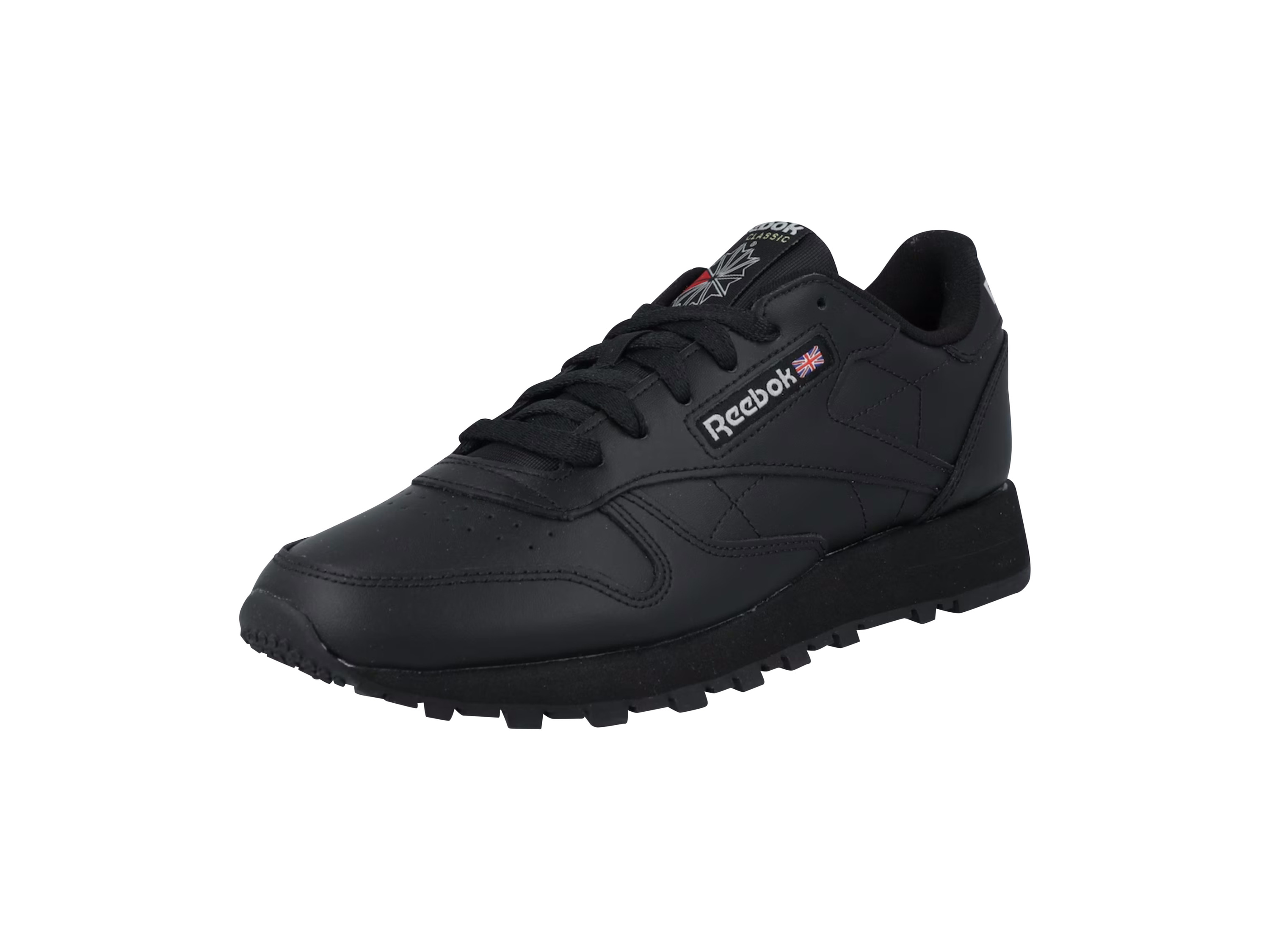 Reebok Dámská / Pánská kožená sportovní a volnočasová obuv (černá, 39)