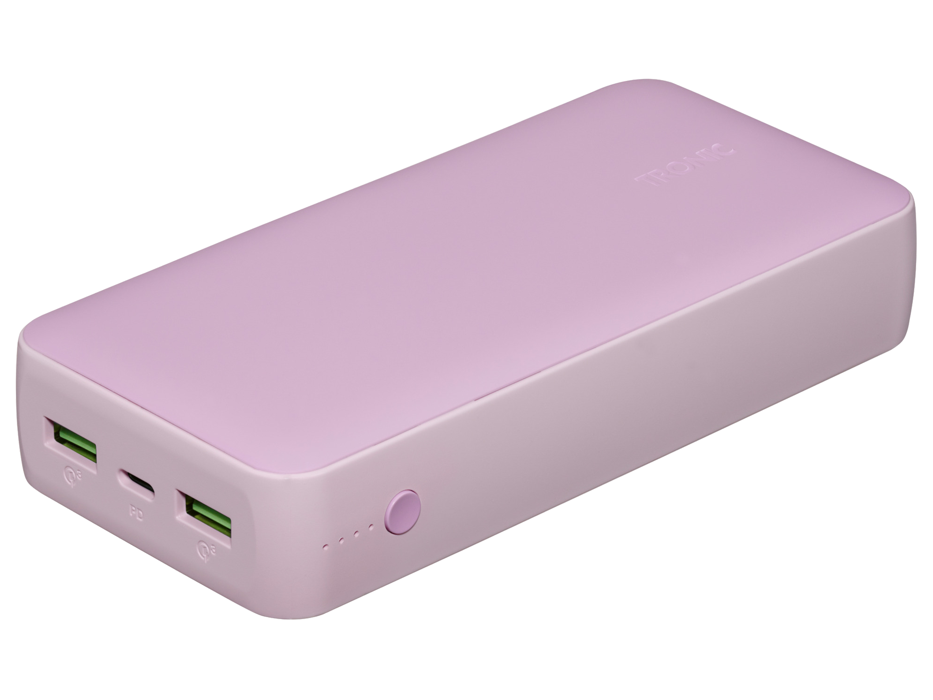 Tronic® Powerbanka 20 000 mAh, Usb-C PD, Usb-A, Smart Fast Charge (růžová)