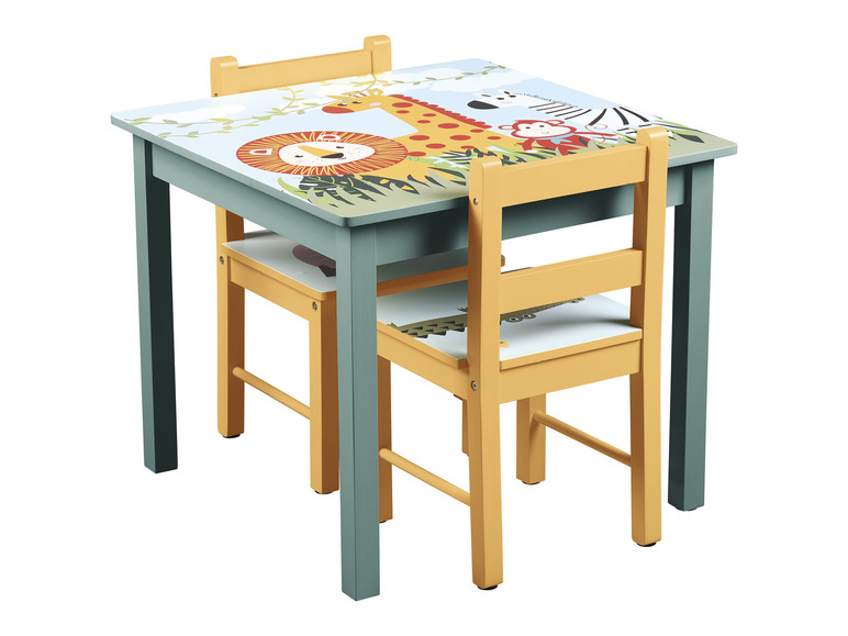  Zobrazit na celou obrazovku LIVARNO home Dětský stůl se 2 židličkami Safari - Obrázek 5