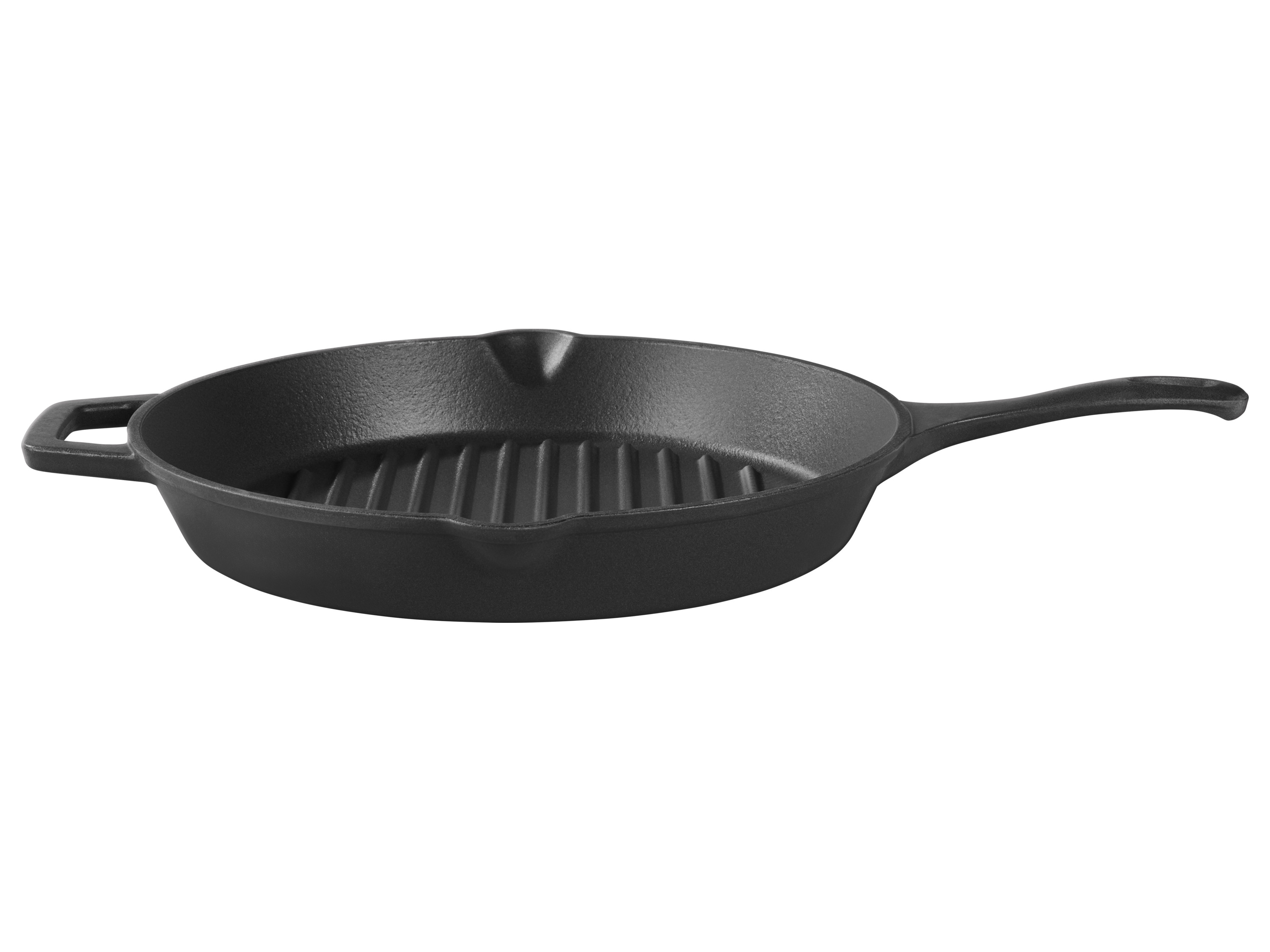 Grillmeister Litinová grilovací pánev, Ø 28 cm (rýhovaný)