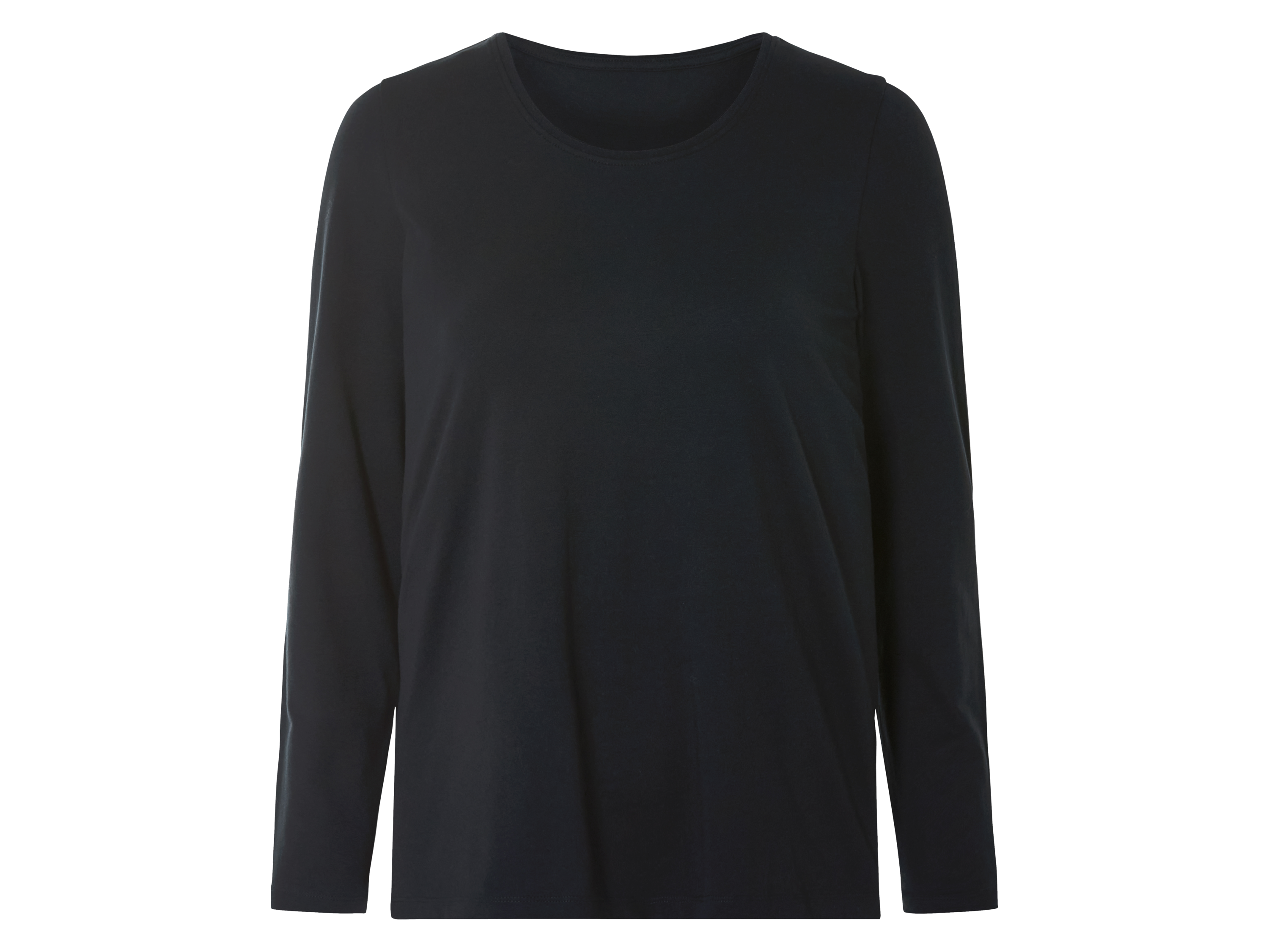 esmara® Dámské triko s dlouhými rukávy (černá, S(36/38))