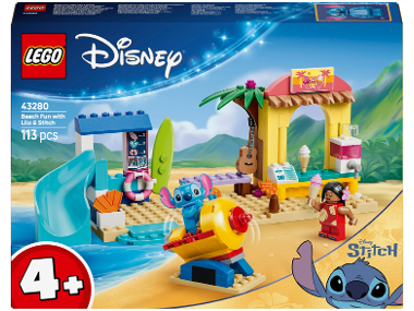 LEGO® DISNEY 43280 Zábava na pláži s Lilo a Stitchem