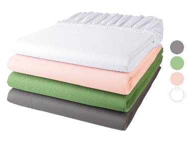 LIVARNO home Žerzejové napínací prostěradlo, 140-160 x 200 cm