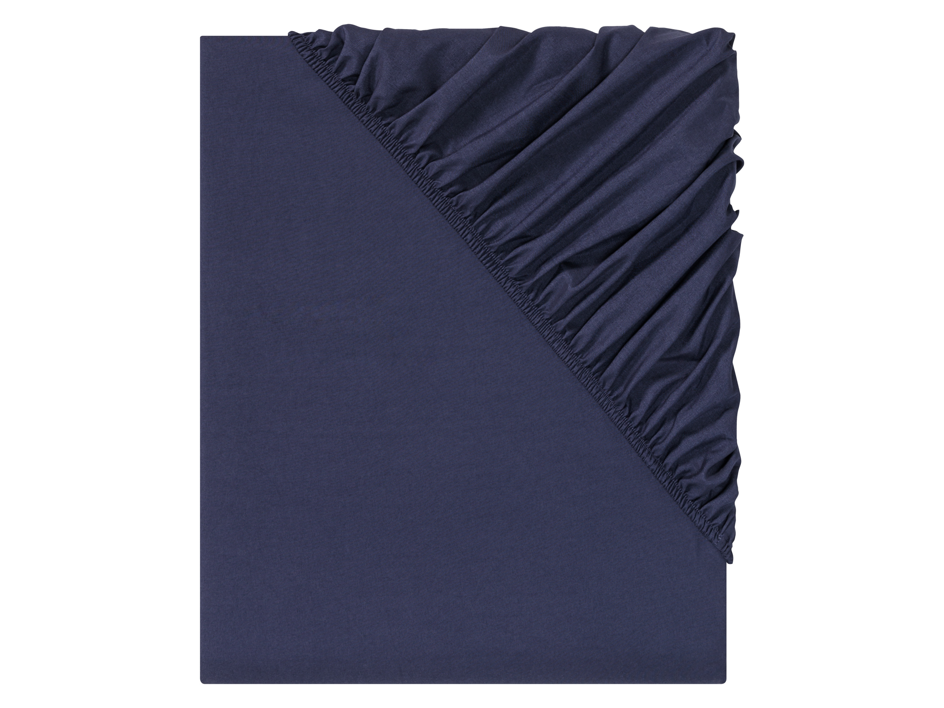 Livarno home Napínací prostěradlo z mikrovlákna Renforcé, 140-160 x 200 cm (navy modrá)
