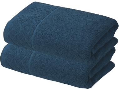 LIVARNO® Sada froté ručníků 50 x 100 cm, 450 g/m2, 2dílná, tyrkysová