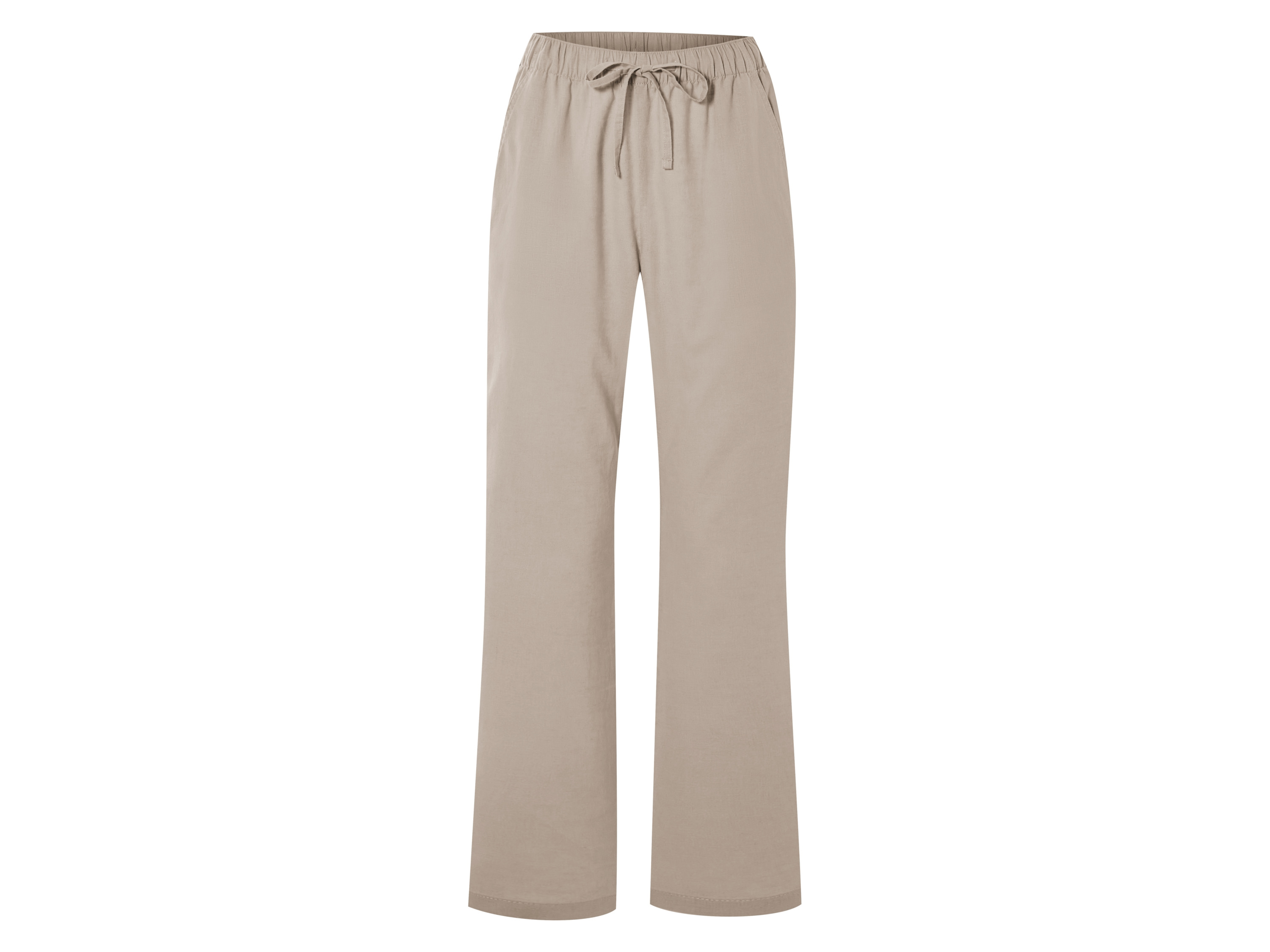 esmara® Dámské kalhoty s podílem lnu (taupe, 36)