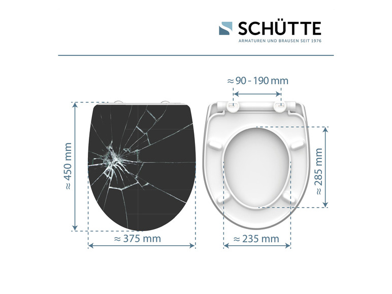  Zobrazit na celou obrazovku Schütte Záchodové prkénko se zpomalovacím mechanismem - Obrázek 8