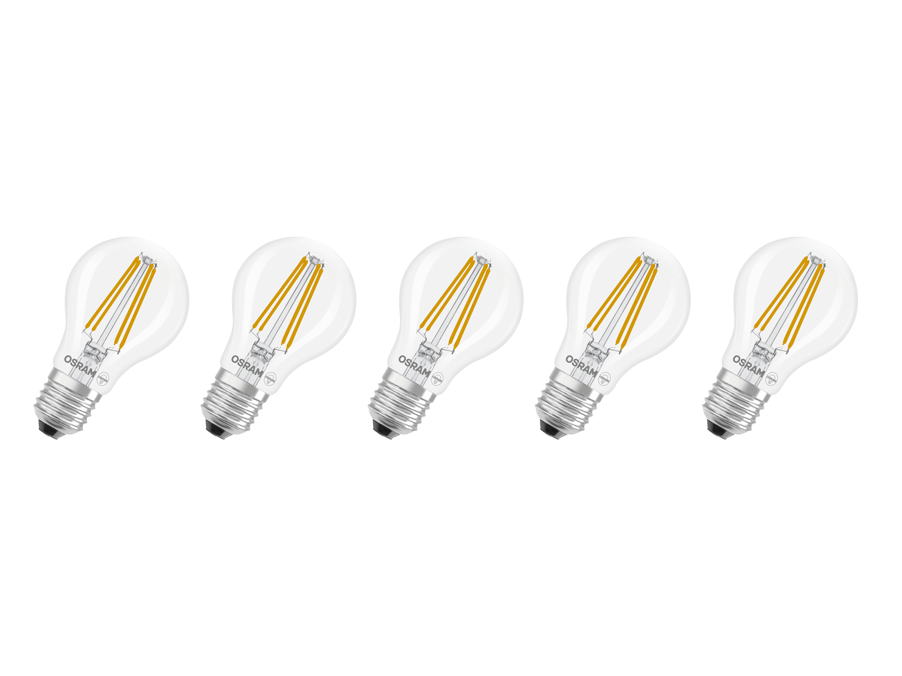 Osram LED žárovka »Base Classic«, 5 kusů (Cla60, E27, 806lm, 2700 K, transparentní)
