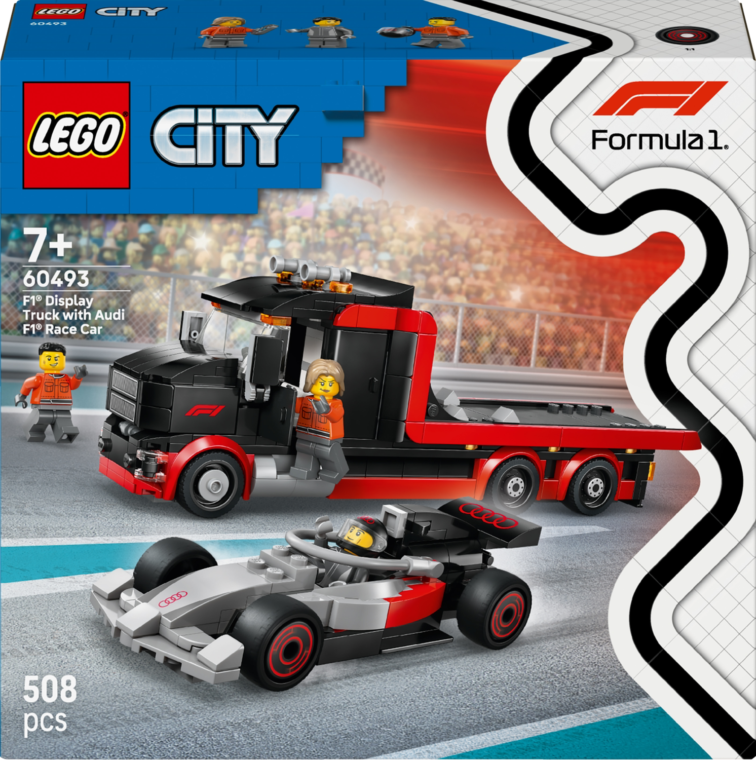Lego® City 60493 Výstavní náklaďák F1® se závodním autem Audi F1®