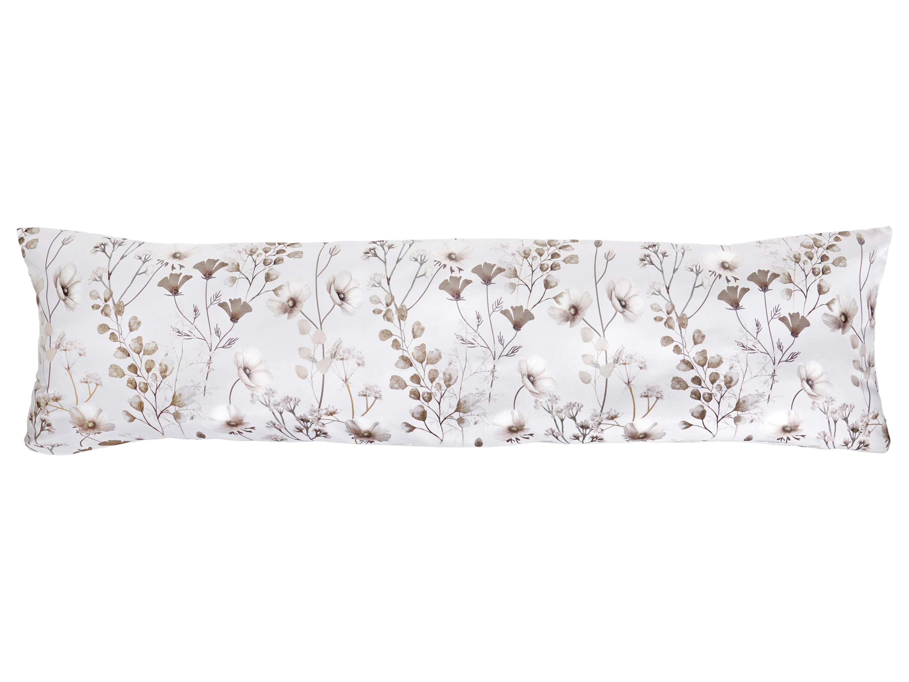 Livarno® Potah na polštář z mikrovláknitého saténu, 40 x 145 cm (bílá)