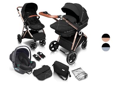 BabyGO Dětský kočárek Halime AIR Pram 3 v 1