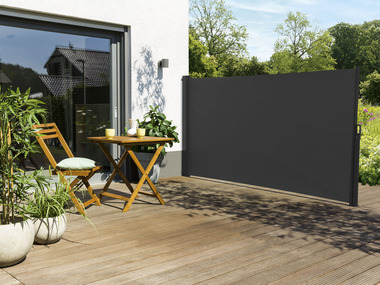 LIVARNO home Boční markýza, 160 x 300 cm, antracitová