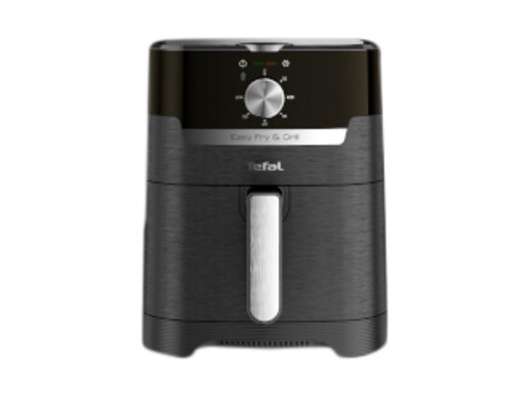 Tefal Easy Fry & Grill horkovzdušná fritéza v černé barvě s kovovým ovladačem